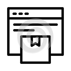 Online web vector thin  line icon