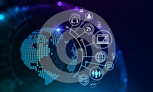 Online work and global network interface