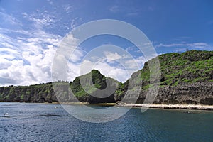 Onna Maeda cape of blue cave entrance