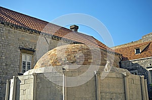 Onofrio fountain in the centre of Dubrovnik, Croatia