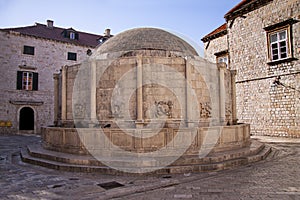 Onofrio one of the ancient fountains of Dubrovnik, Croatia
