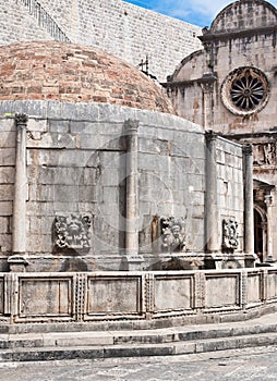 Onofrio's Fountain in Unesco Heritage Dubrovnik