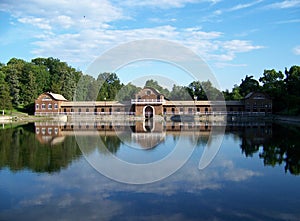 Onondaga Park Bathhouse Reflection photo