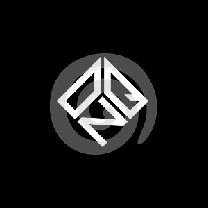 ONQ letter logo design on black background. ONQ creative initials letter logo concept. ONQ letter design
