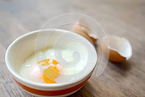 Onsen tamago egg or soft-boiled egg