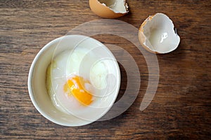 Onsen tamago egg or soft-boiled egg