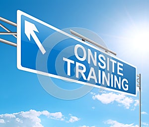 Onsite training concept.