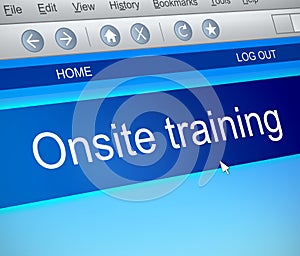 Onsite training concept.