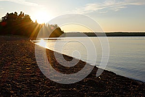 Ontario Lake at Sunset