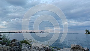 Ontario Lake view with Downtown Toronto in the background