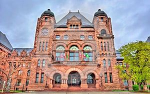 Ontario Legislative Building at Queen`s Park in Toronto, Canada
