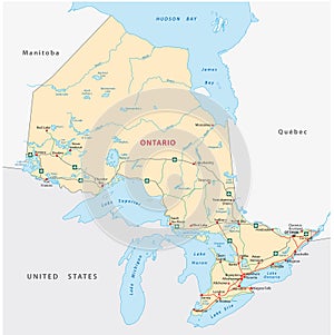 Ontario road map