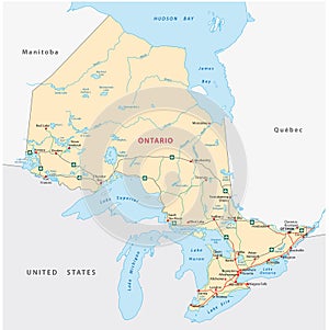Ontario road map photo