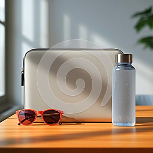 OntheGo Essentials Bottle Sunglasses Laptop Sleeve