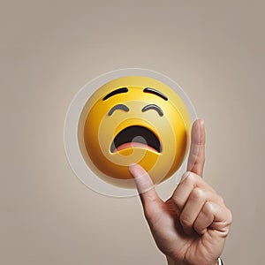 Emoticon yellow emotji cartoon