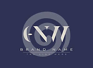 ONW abstract letter logo design