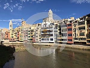 The Onyar river in Girona