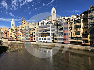 The Onyar river in Girona