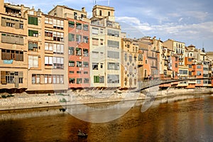 Onyar river at Girona photo