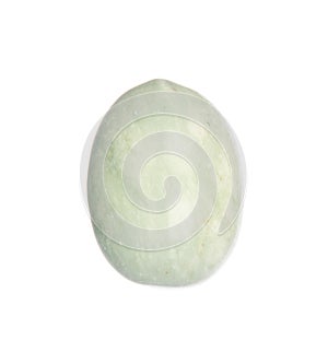 Onyx stone egg isolated on white