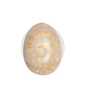 Onyx stone egg isolated on white