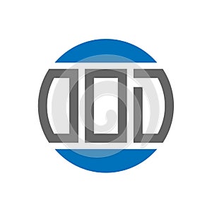 OOD letter logo design on white background. OOD creative initials circle logo concept. OOD letter design