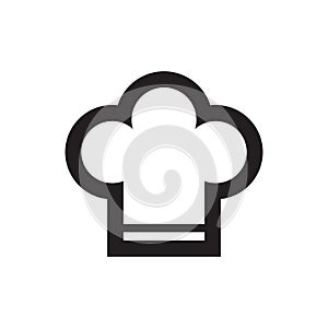 Ð¡ooking cap - black icon on white background vector illustration for website, mobile application, presentation, infographic.