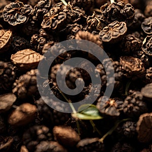 Oolong tea, Black chinese tea, with dried leaves for brewing