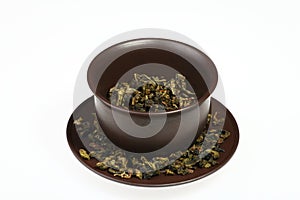 Oolong tea-leaf