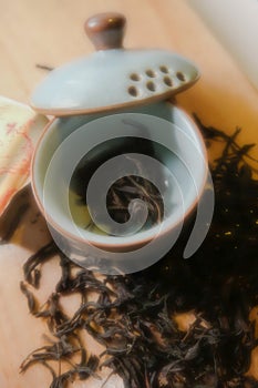 Oolong tea `Phoenix Dancong` of Chinese tea