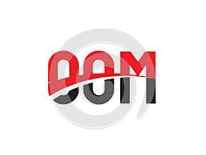 OOM Letter Initial Logo Design Vector Illustration