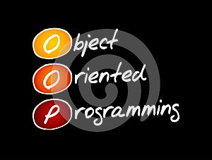 OOP - Object Oriented Programming acronym