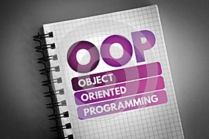 OOP - Object Oriented Programming acronym photo