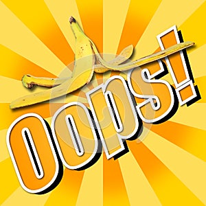 Oops banana skin