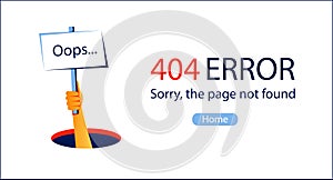 Oops ... 404 error website template