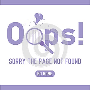 Oops magnifier error. Vector