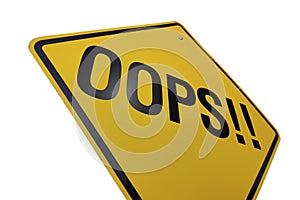 Oops! Road Sign