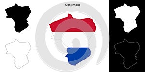 Oosterhout outline map