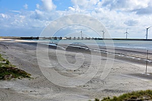 Oosterscheldekering, storm surge barrier  in Netherlands