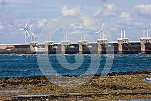 Oosterscheldekering in Zeeland, Netherlands