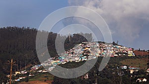 Ooty hill city houses photo