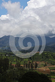 Ooty landscape a popular hill station in south India