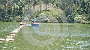 Boating in ooty lake. Artificial lake in the Nilgiris district of Tamil Nadu, India. Major scenic tourist attraction with Paddle,
