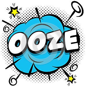 ooze Comic bright template with speech bubbles on colorful frames