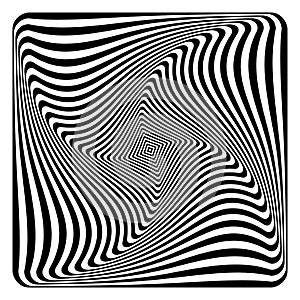 Op art abstract design.