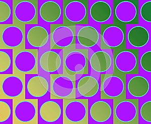 Op Art Big Circles Alternate Pattern Violet