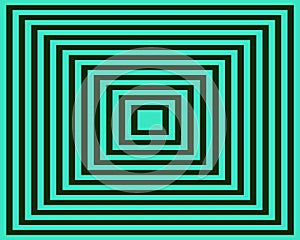 Op Art Homage To The Square Greenish Blue Black