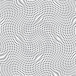 Op art, moire pattern. Relaxing hypnotic background