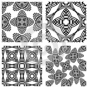 Op art monochromatic patterns 2