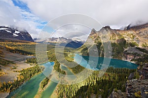 Opabin Plateau trail and Lake O`Hara